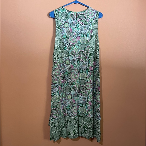 J. Jill Floral Mixed Pattern Sleeveless Dress - Picture 2 of 6